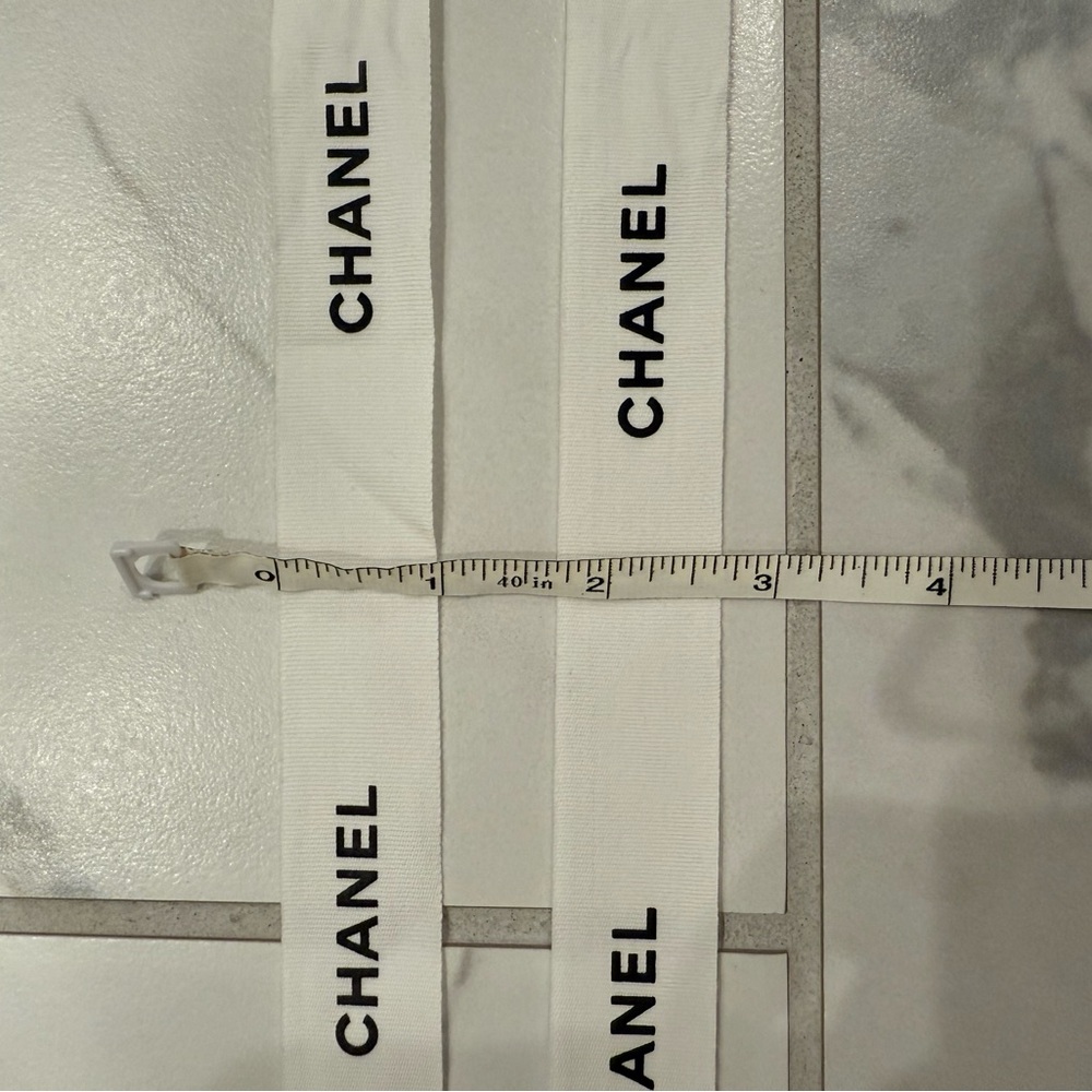 Chanel White Ribbon  4 - Picture 2 of 3